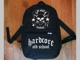 Hardcore Old School  jednoduchý ľahký ruksak, rozmery pri plnom obsahu cca: 40x27x10cm materiál 100%polyester